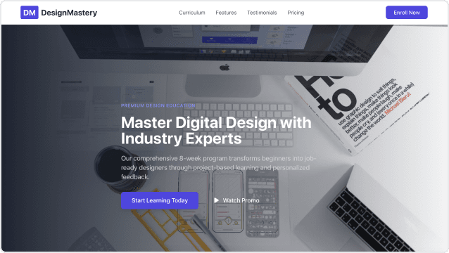 Online Course Landing Page
