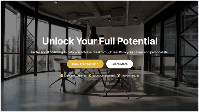 Studio Workshop Landing Page